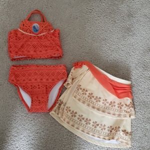 Moana 3 piece swimsuit